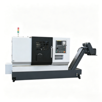Tour CNC économique YH7112 à 2 axes avec lit incliné et système FANUC pour l'usinage de manchons, d'arbres de moteur et d'écrous