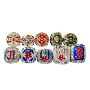 Juego de 9 Anillos de Campeón de los Boston Red Sox, Disponibles en Fábrica, Joyería Retro, Popular en Europa y América, Regalos de Joyería para Hombre - Product Image 2