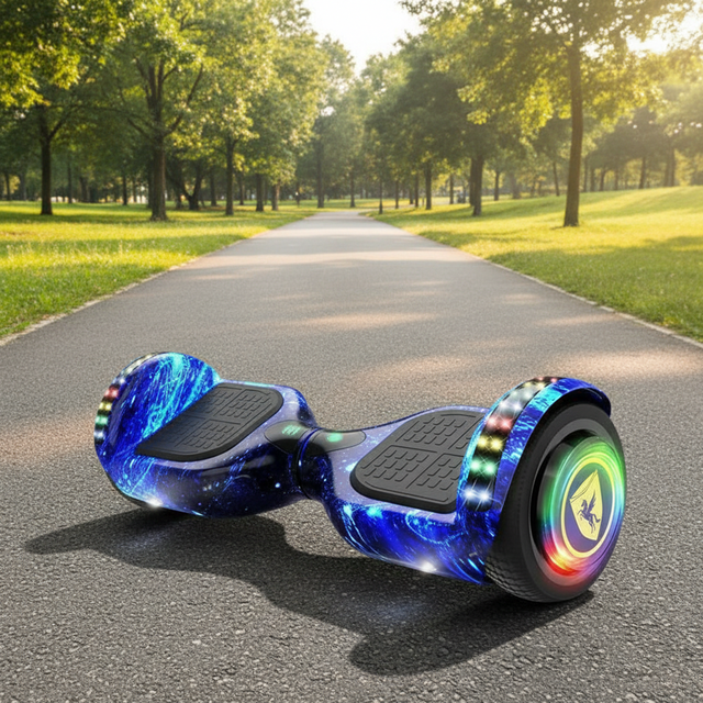 Kids Electric Self Balancing Hoverboard, Long Endurance Two-wheel Electric Scooter, Safe Outdoor Riding Toy for Children Daily