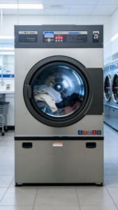 Secadora Comercial de 15kg y 25kg para Uso Hospitalario, Totalmente Automática, 220V, Acero Inoxidable, Calentamiento por Vapor Frontal para Secado de Ropa - Product Image 3