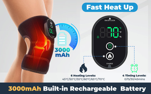 Masajeador de Rodillas y Piernas de Cuero Versátil YMT 2025, con Calor Ajustable, Vibración, Control de Tiempo, Recargable por USB, para Rodillas y Hombros - Product Image 6