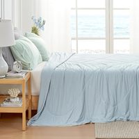 Couverture rafraîchissante 90% nylon 10% élasthanne pour un havre de paix familial confortable, ensembles de couettes en tissu personnalisé, tailles TWIN, FULL, QUEEN, KING