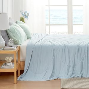 90% Nylon 10% Spandex Làm Mát Chăn Cho Một Ấm Cúng Gia Đình Haven Tùy Chỉnh Vải <span class=keywords><strong>Comforter</strong></span> Bộ Đôi Đầy Đủ Nữ Hoàng Vua Kích Thước - Product Image 1