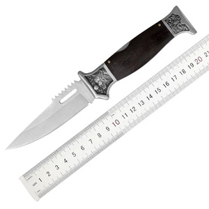 Navaja <span class=keywords><strong>de</strong></span> Bolsillo Plegable <span class=keywords><strong>de</strong></span> <span class=keywords><strong>Acero</strong></span> Inoxidable con Mango <span class=keywords><strong>de</strong></span> Madera, Decoración <span class=keywords><strong>de</strong></span> Lobo y Funda <span class=keywords><strong>de</strong></span> Nailon, para Actividades al Aire Libre y Camping, Promoción del Día del Padre - Product Image 2