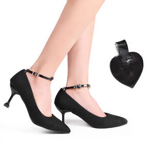 Pas de nœuds, talon auto-adhésif, <span class=keywords><strong>Anti</strong></span>-érosion, chaussures invisibles, <span class=keywords><strong>Anti</strong></span>-chute, doux et confortable, bande de chaussures en cuir PU, Kit de bracelets - Product Image 3