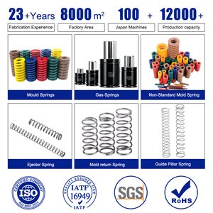 JIS chết mùa xuân smw20x40 SWM20-40 trung bình chết mùa xuân Đỏ 65mm chết lò xo 25mm chết mùa xuân OD 10mm ID 5mm tải cao khuôn lò xo - Product Image 2