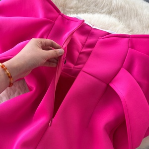 New <strong>Fashion</strong> S-4xl Sexy <strong>Pure</strong> Desire Wind Bow Tie Single Shoulder Diagonal Neck Bra Wrap Hip Dress