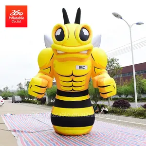 5M pubblicità gigante personalizzata gonfiabile un grande modello di hornets per la decorazione statua gonfiabile della pianta giocattolo gonfiabile