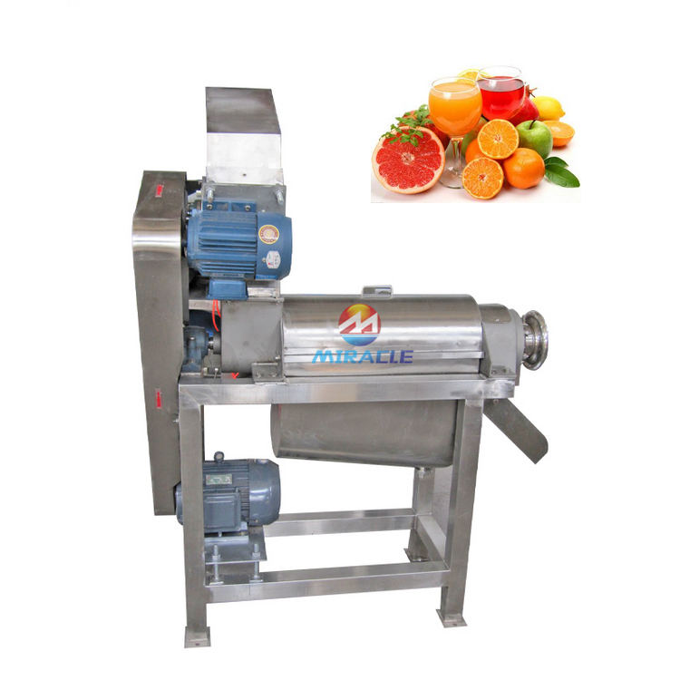 High Capacity Spiral Crushed Fruit Juicer Tomato Juice Press