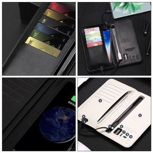Cargador Portátil Inalámbrico de Cuero con Precio de Fábrica, Power Bank para Empresas - Product Image 4