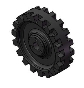 סורק גומי עבור רובוט/Snowmobile/כיסא גלגלים (136*45*41) שלג מפוח, Snowcat, שלג מסלול - Product Image 3