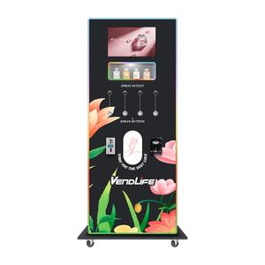 Dispensador comercial de máquinas expendedoras de Colonia de Perfume en aerosol Máquina Expendedora de botellas para Perfumes con soporte que funciona con monedas - Product Image 1