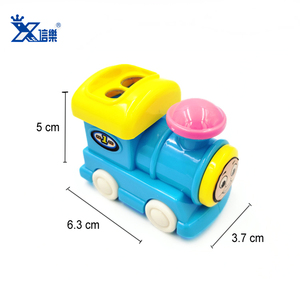 Nhà Máy bán hàng trực tiếp sacapuntas escolar văn phòng phẩm Nguồn cung cấp DIY <span class=keywords><strong>Train</strong></span> Shape papelaria fofa trẻ em dễ thương bút chì mài - Product Image 6