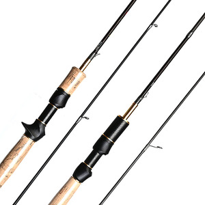 <span class=keywords><strong>Canne</strong></span> à pêche spinning/casting UL de <span class=keywords><strong>6</strong></span> pieds, action moyenne rapide, ultra-légère, 1-8g, 2-6lb, poignée en liège premium, pour ruisseau - Product Image 4