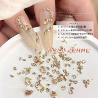 Mini strass en cristal Champagne Snake pour nail art, bijoux, gouttes d'eau, œil de cheval, pour le remplissage et la pose sur ongles
