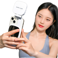 Lampe à selfie magnétique portable en plastique M27, lumière LED de poche, éclairage de remplissage, éclairage de studio photo pour le maquillage en extérieur