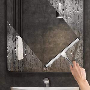Limpiaparabrisas de silicona para baño de vidrio al por mayor BX con soporte de ganchos - Product Image 3