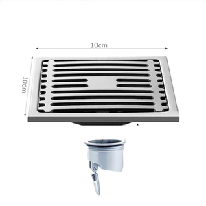 Design moderne 304 acier inoxydable chromé blanc Rectangle taille personnalisée Drain de sol longue douche salle de bain angle côté - Product Image 3