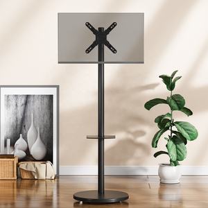 2025년 신제품 인기 판매 높이 조절 가능 이동식 14-40인치 모바일 모니터 <span class=keywords><strong>TV</strong></span> 스탠드 (간편한 수납을 위한 메탈 트레이 포함) - Product Image 5