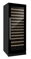 VI110S Cave à vin autoportante compresseur porte en verre refroidisseur à vin noir électrique non alcoolique ventilateur de vin système de refroidissement