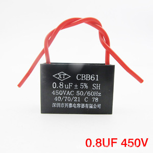 Condensateur de démarrage de ventilateur électrique CBB61 1/1.5/1.8/2/2.5/3/4/5UF pour ventilateur sur pied, ventilateur de plafond, hotte aspirante, pièces de ventilateur - Product Image 2