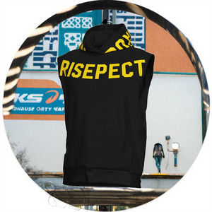 Sudadera con Capucha Deportiva de Invierno, Informal, Tejida, Lisa, Teñida, Transpirable, Cortavientos, Elegante y Funcional, de Poliéster/Algodón, para Gimnasio - Product Image 3