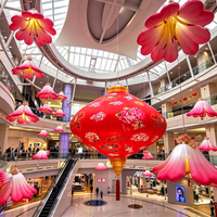 Grand modèle de fleur gonflable, fleurs gonflables lumineuses pour la décoration commerciale, la publicité et les grands événements à thème festif
