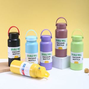 Colorful 800Ml Stainless Steel Insulated <b>Thermos</b> Drinking Flasks Double Wall Vacuum Silicone Water <b>Bottle</b> Accessories - Product Image 4