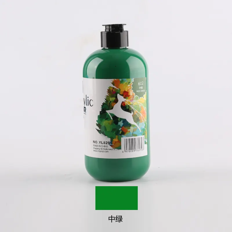 Black Flap Head Bottle Paints Support To Mix As Acrylic Colour Set 500 ML Acrylic Paint