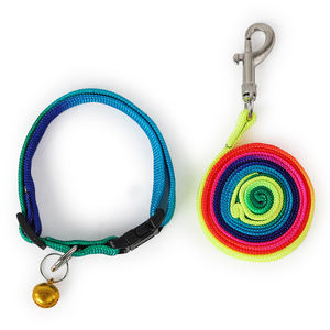 Colorido pequeño perro cachorro mascota collares y correa conjunto para cachorro - Product Image 4