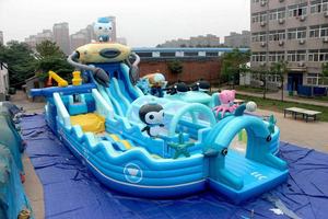 Xz OEM ODM Trắng trượt bouncy lâu đài Nhảy Nhảy <span class=keywords><strong>Inflatable</strong></span> Bouncer Combo - Product Image 3