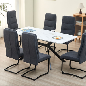 MDF <strong>Extending</strong> Dinning Room Furniture <strong>Extendable</strong> 6/8 Seat Modern <strong>Dining</strong> Table and <strong>Chairs</strong> Set Home Furniture BSCI Rectangle Wooden - Product Image 6