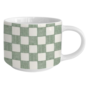 Taza de Café Latte de Cerámica con Elegante Diseño Verde, Apta para Lavavajillas, Ideal para Regalos Empresariales, Venta Caliente de Fábrica - Product Image 2