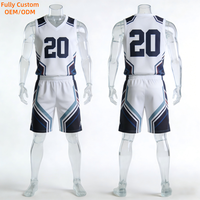 Vêtements de basket-ball respirant maillot de basket-ball personnalisé ensemble uniforme réversible impression numérique uniforme de basket-ball De Baloncesto