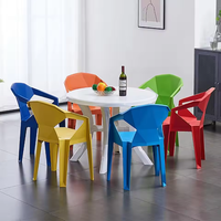 Barbecue bière chaise en plastique meubles de maison meubles de salle à manger haute qualité créatif moderne Design géométrique chaise d'extérieur