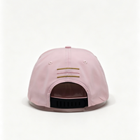 Topi Baseball Pink dengan Cetakan Simbol Zodiak Leo, Topi Snapback 5 Panel Bahan Polyester dengan Logo Bordir untuk Hadiah Promosi