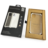 Boîte d'emballage personnalisée pour téléphone portable en papier kraft de luxe avec fermeture magnétique pour iPhone 14/15 Pro Max