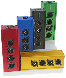 4-kênh đa mạng 3-pin XLR ethercon-tương thích RJ45 Cat5 <span class=keywords><strong>Ethernet</strong></span> tín hiệu Extender cho Live sân khấu âm thanh ghi âm đồng - Product Image 4