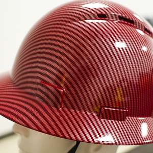 หมวกแข็งทำจากคาร์บอนไฟเบอร์สีต่างกันวัสดุ HDPE แบบปีกแข็งออกแบบได้ตามต้องการ - Product Image 6