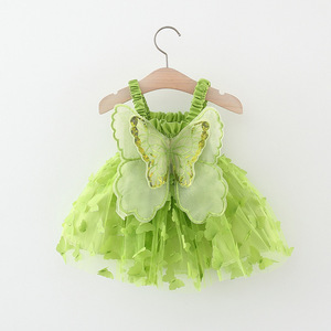 Offre Spéciale papillon appliques <span class=keywords><strong>habiller</strong></span> robes pour bébé filles 0-24 M bébé Tulle bébé fille robe d'été - Product Image 5