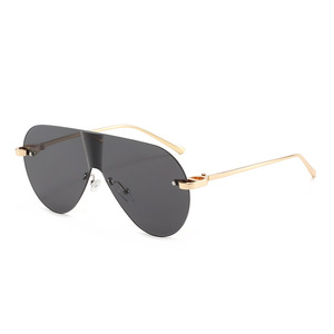 Big <b>Frame</b> Toad-shaped Full <b>Frame</b> Pilot Style UV400 Sunglasses 2026 New Style Sunscreen European American Personalized One-piece - Product Image 5