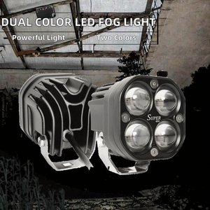 Feux antibrouillard/feux de route universels à LED, nouveaux, 120W, haute puissance, 8000 lumens, 3 pouces, double couleur, 4x4, feux de travail pour voiture, camion, Wrangler - Product Image 2