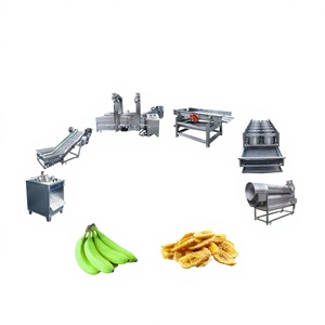 Chaîne de production entièrement automatique de chips de banane LT-XJ100 en acier inoxydable 304, certifiée CE FDA ISO, 50-1000 kg/h, IoT intelligent, 220V/380V, frites, réglables de 1 à 8 mm - Product Image 1