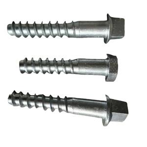 Chine vente en gros voie ferrée tête carrée attaches ferroviaires Rail vis Spike Sleeper vis pointes - Product Image 4