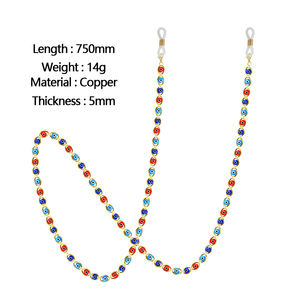 Cadena para <span class=keywords><strong>gafas</strong></span> de sol, collar con correa para <span class=keywords><strong>gafas</strong></span> de sol, cordón azul, accesorios para <span class=keywords><strong>gafas</strong></span> - Product Image 6