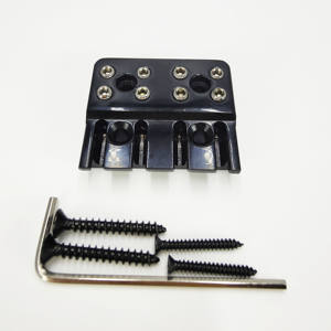 Kit de pont de basse professionnel en métal sans tête à 4 cordes avec système de verrouillage des cordes pour remplacement de basse et accessoires de guitare - Product Image 1