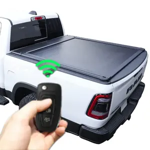Copertura tonneau posteriore elettrica in alluminio di alta qualità per Tundra 2007-2015 con copriletto per camion con serratura per tutti i pickup