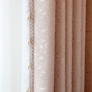 Rideaux occultants jacquard à motifs floraux, vente en gros, luxe moderne, plusieurs couleurs au choix pour salon et chambre à coucher - Product Image 2