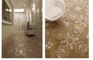 <span class=keywords><strong>Parquet</strong></span> sur mesure avec incrustation en laiton, noyer noir, motif mosaïque géométrique, placage 3 mm, <span class=keywords><strong>chauffage</strong></span> par le <span class=keywords><strong>sol</strong></span>, 600x600 mm, moderne - Product Image 5