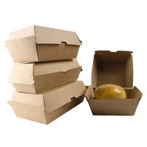 Embalaje biodegradable para llevar, entrega de comida, caja de papel, hamburguesa, hamburguesa, caja personalizada para comida para llevar, cajas de <span class=keywords><strong>sushi</strong></span> - Product Image 3